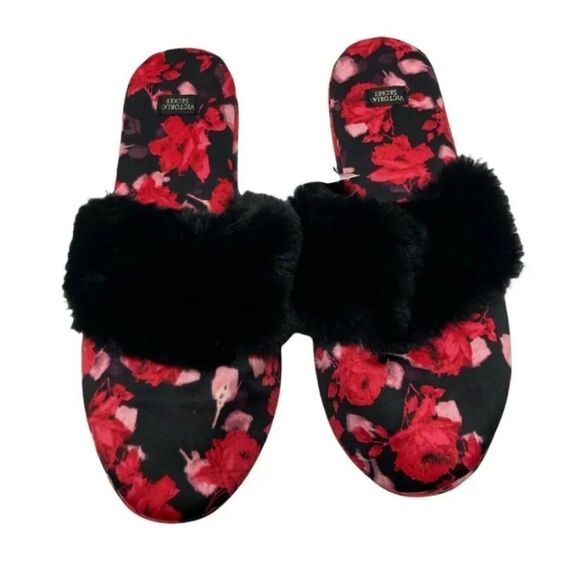 BRAND NEW VICTORIA SECRET FAUX FUR SLIPPED - Picture 13 of 16